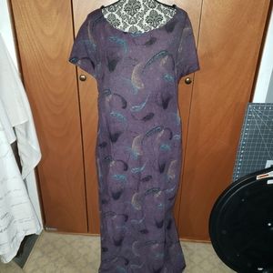 Elevated lounge wear Purple Long Kaftan dress - 40